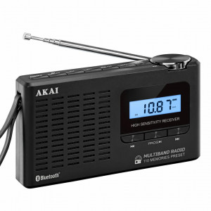 Radio portabil Akai APR-600, AM/FM, Bluetooth, Negru - Img 4