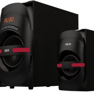 Sistem boxe 5.1 AKAI, Bluetooth cu USB/ SD CARD, 5x 12W, Negre, HT014A- 5086F - Img 2