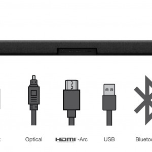 Soundbar TCL TS8132, 3.1.2, 350W, Bluetooth, Dolby Atmos, Subwoofer Wireless, Negru - Img 3