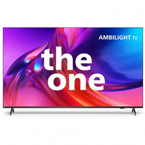 Televizor Philips AMBILIGHT tv LED 85PUS8818, 215 cm, Google TV, 4K Ultra HD, 100 Hz, Clasa F (Model 2023)