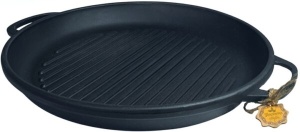 Tigaie rotunda grill fonta, 40×4 cm - Img 6