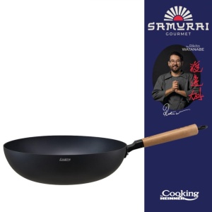 Tigaie Wok profesionala, dimensiune 32x9 cm, acoperire antiaderenta, by Chef Rikito Watanabe - Img 3