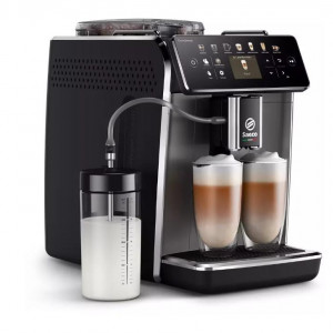 Aparat automat de cafea, Saeco, Spumator lapte, 16 programe, Touchscreen, 1500 W, 1.8 L, Negru