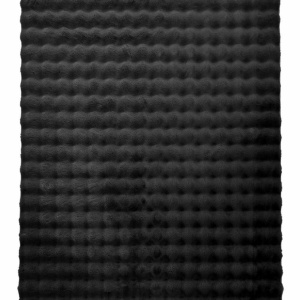 Covor cu blanita tip iepure PAOPAO, 160x230 cm, Negru - Img 2