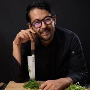 Cutitul bucatarului profesional, lungime lama 20 cm, lungime totala 34 cm, by chef Rikito Watanabe - Img 3