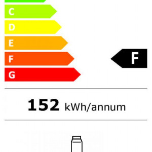 Frigider cu o usa Heinner HF-V401NFBKF+, 389 l, Full No frost, Clasa F, lumina LED, H 186 cm, Negru - Img 3