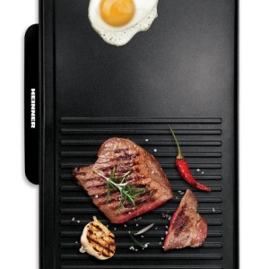 Grill electric HEINNER HEG-F2000GT, termostat reglabil, placa gatire 49x27 cm - Img 2