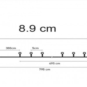 Instalatie de Lumini cu 100 de Becuri LED Alb Cald Rotunde Extensibila 4.95m - Img 2