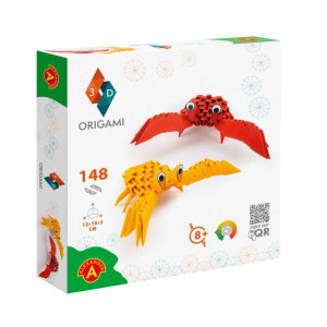 Joc educativ Origami, Alexander, Plastic/Hartie, 8 ani+, Multicolor