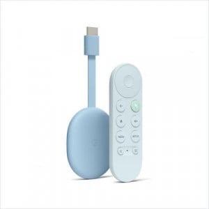 Mediaplayer Google Chromecast TV, 4K, HDMI, Bluetooth, Wi-Fi, telecomanda, Albastru