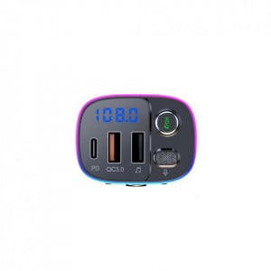 Modulator FM cu Bluetooth si RGB Serioux ABFM65, Type C, USB, Hands Free, Asistent vocal - Img 5