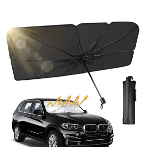 Parasolar auto tip umbrela, dimensiune 140x78 cm