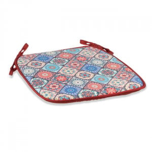 Perna decorativa de vara pentru scaun, doua fete, dimensiune 39x39x3 cm, Multicolor - Img 2