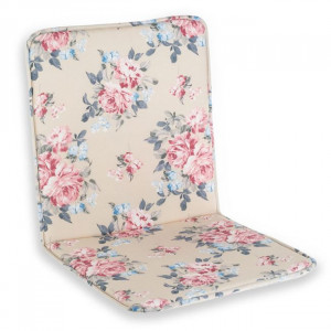 Perna pentru scaun cu spatar, doua fete, dimensiune 85x43 cm, pentru exterior, Flori colorate