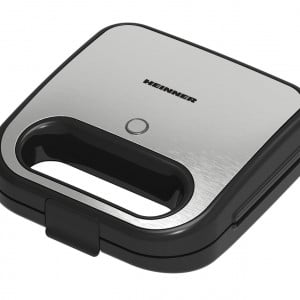 Sandwich maker HEINNER SILVERSTONE SM-K750FGSL, 750w, capacitate 2 sandwich-uri, placi antiadezive fixe tip grill, silver - Img 3