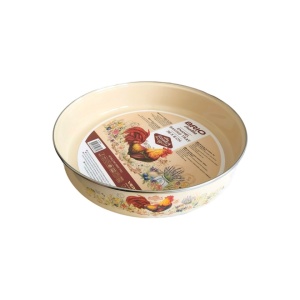 Tava emailata pentru cuptor, dimensiune 36 x 8 cm, Model Cocos