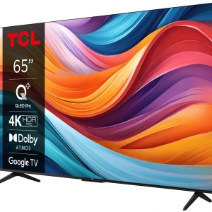 Televizor TCL QLED 65T7B, 164 cm, Smart Google TV, 4K Ultra HD, Clasa F