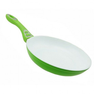 Tigaie din aluminiu cu acoperire ceramica, Ertone ERT-MN, 20 - 28 cm, Verde/Alb - Img 1