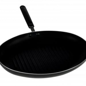 Tigaie ovala tip grill, Aluminiu, 35x26x 4.5 cm - Img 1