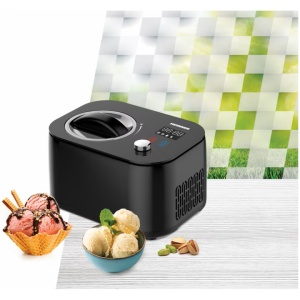 Aparat de facut inghetata Heinner IceDelight HICM-DW14BK, 100 W, Capacitate: 1 l, Control tactil si buton rotativ, Compresor incorporat - Img 4
