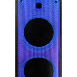 Boxa portabila activa Akai Party Speaker 1010, 100 W, Bluetooth, USB, microfon, telecomanda, Negru - Img 3
