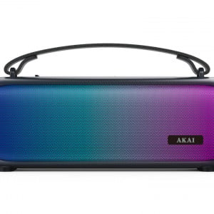 Boxa portabila Akai ABTS-08-BK, 8 W, Lumini RGB, FM Radio, Bluetooth, Negru - Img 2