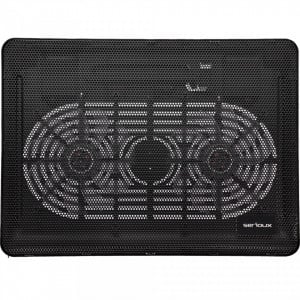 Cooler laptop Serioux NCP007, 10-15.6", 1500 rpm 2 ventilatoare, 1 x USB, Iluminare LED, Negru - Img 3