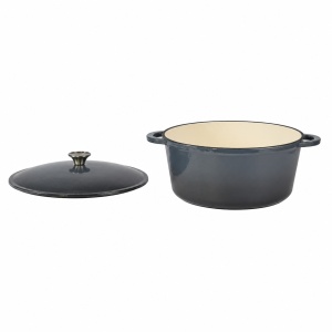 Cratita din fonta emailata cu capac, 34×15 cm, 10 L - Img 3