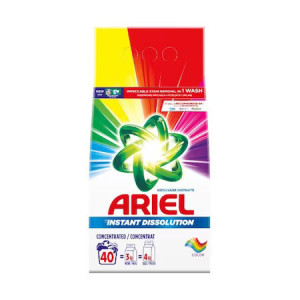 Detergent de rufe Pudra, Ariel automat Color, 3 kg, 40 de spalari
