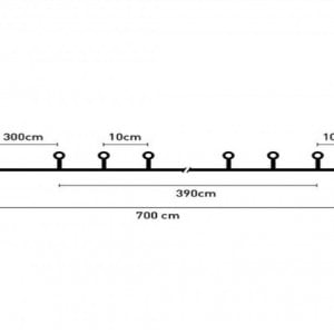 Instalatie de Lumini cu 40 de becuri LED Alb Cald Extensibila 7m - Img 2