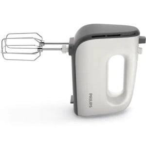 Mixer cu bol Philips Viva Collection HR3745/00, 450 W, Bol actionare automata, 5 viteze, Functie Turbo, Alb/Gri - Img 2