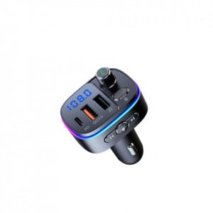 Modulator FM cu Bluetooth si RGB Serioux ABFM65, Type C, USB, Hands Free, Asistent vocal - Img 6