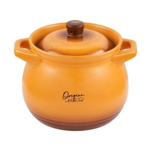 Oala ceramica cu capac, acoperire ceramica, dimensiune 14.5 x 16 cm, capacitate 3 L, Origini Chef Nicolai Tand - Img 2