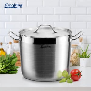 Oala cu capac din inox, capacitate 5l, dimensiune 20 x 16 cm, baza inductie, Heinner HR-RW-050 - Img 2