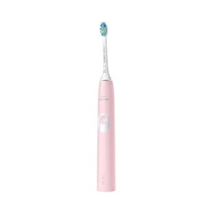 Periuta de dinti sonica electrica Philips Sonicare ProtectiveClean HX6806/03, 62000 miscari/minut, 1 mod de curatare, 2 intensitati, senzor presiune, functie BrushSync, 1 cap de periere, toc de transport, Roz pastel - Img 3