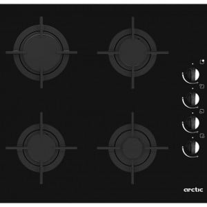 Plita incorporabila Arctic ARSGN64125S, Gaz, 4 arzatoare, Dispozitiv de siguranta, Gratare fonta, 60 cm, Sticla Neagra - Img 6