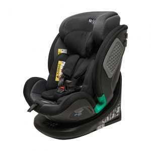 Scaun auto pentru copii U-grow Black, I-Size, rotativ 360 , Isofix, 40-150 cm - Img 2