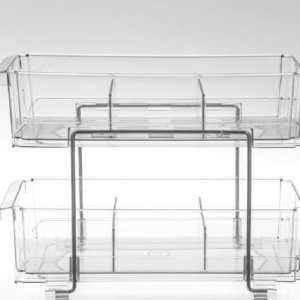 Sertar organizator pentru bucatarie, 2 nivele, dimensiune 32x18.5x23 cm, 9l - Img 2