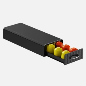 Sertar organizator pentru capsule de cafea Nespresso, dimensiune 32x12x6 cm, pentru 16 bucati