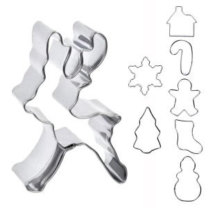 Set 8 forme metalice de Craciun pentru prajituri