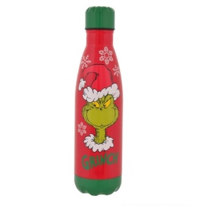 Sticla termos de Craciun, capacitate 500 ml, model Grinch