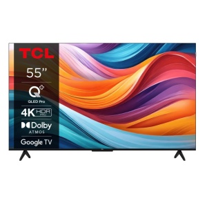 Televizor TCL QLED 55T7B, 139 cm, Smart Google TV, 4K Ultra HD, Clasa F