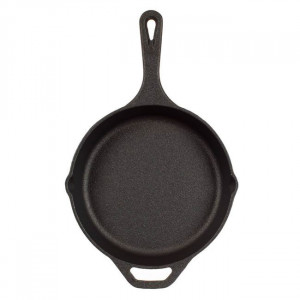 Tigaie rotunda din fonta pura, 26x5.3 cm