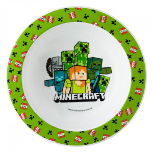 Bol din plastic pentru Copii model Minecraft, diametru 16 cm