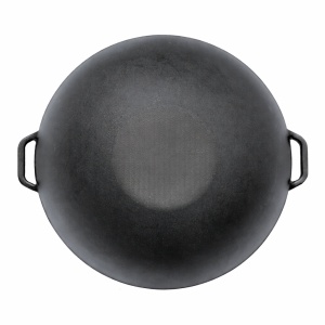 Ceaun din fonta tip wok, 36×11.5 cm, 8 L - Img 3