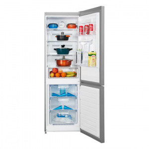 Combina frigorifica Heinner HCNF-V291SWDE++, 294 l, No Frost Multicooling, Clasa E, Freezer Shield, Iluminare LED, functie ECO, H 186 cm, Argintiu - Img 7