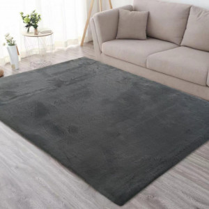 Covor shaggy soft blanita, 200x300 cm, Gri inchis