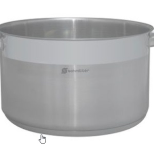 Cratita cu capac din inox , capacitate 4 l, dimensiune 22 x 12 cm, fund in 3 straturi, Schmitter - Img 2