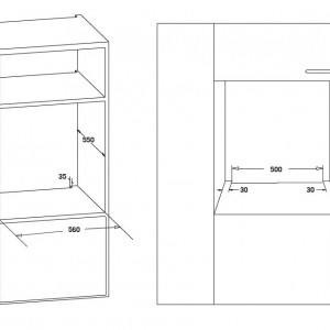 Cuptor incorporabil Heinner HBO-S569LDTGC-GBK, Multifunctional, Capacitate 56L, 9 functii, Clasa energetica A - Img 4