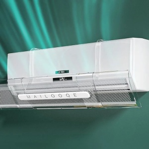 Deflector transparent pentru aer conditionat, dimensiune reglabila 18x53-94 cm